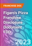 Figaro's Pizza Franchise Disclosure Document FDD- Product Image