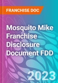 Mosquito Mike Franchise Disclosure Document FDD- Product Image