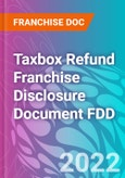 Taxbox Refund Franchise Disclosure Document FDD- Product Image