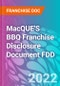 MacQUE'S BBQ Franchise Disclosure Document FDD - Product Thumbnail Image