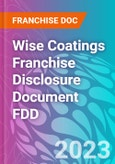 Wise Coatings Franchise Disclosure Document FDD- Product Image