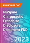 NuSpine Chiropractic Franchise Disclosure Document FDD- Product Image