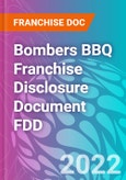 Bombers BBQ Franchise Disclosure Document FDD- Product Image