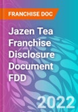 Jazen Tea Franchise Disclosure Document FDD- Product Image