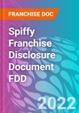 Spiffy Franchise Disclosure Document FDD- Product Image