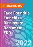 Face Foundrie Franchise Disclosure Document FDD- Product Image