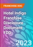 Hotel Indigo Franchise Disclosure Document FDD- Product Image