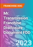 Mr. Transmission Franchise Disclosure Document FDD- Product Image