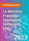 Le Meridien Franchise Disclosure Document FDD- Product Image