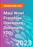 Maui Wowi Franchise Disclosure Document FDD- Product Image