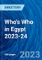 Who's Who in Egypt 2023-24 - Product Thumbnail Image