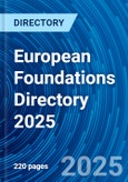 European Foundations Directory 2025- Product Image