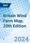 Britain Wind Farm Map, 20th Edition - Product Image