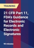 21 CFR Part 11, FDA's Guidance for Electronic Records and Electronic Signatures- Product Image