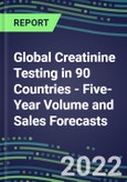 2022-2026 Global Creatinine Testing in 90 Countries - Five-Year Volume and Sales Forecasts, Supplier Sales and Shares, Competitive Analysis, Diagnostic Assays and Instrumentation- Product Image