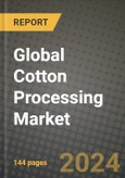 Global Cotton Processing Market Outlook Report: Industry Size, Competition, Trends and Growth Opportunities by Region, YoY Forecasts from 2024 to 2031- Product Image