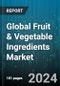 Global Fruit & Vegetable Ingredients Market by Type (Concentrates, NFC Juices, Pastes & Purees), Form (Fresh, Frozen), Distribution Channel, Applications - Forecast 2024-2030 - Product Image