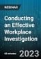 Conducting an Effective Workplace Investigation - Webinar (Recorded) - Product Thumbnail Image