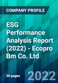 ESG Performance Analysis Report (2022) - Ecopro Bm Co. Ltd.- Product Image