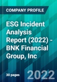 ESG Incident Analysis Report (2022) - BNK Financial Group, Inc.- Product Image