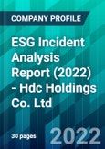 ESG Incident Analysis Report (2022) - Hdc Holdings Co. Ltd.- Product Image