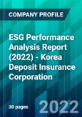 ESG Performance Analysis Report (2022) - Korea Deposit Insurance Corporation- Product Image