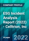ESG Incident Analysis Report (2022) - Celltrion, Inc.- Product Image