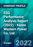 ESG Performance Analysis Report (2022) - Korea Western Power Co. Ltd- Product Image
