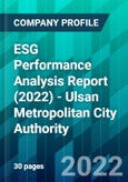 ESG Performance Analysis Report (2022) - Ulsan Metropolitan City Authority- Product Image