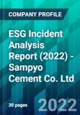 ESG Incident Analysis Report (2022) - Sampyo Cement Co. Ltd.- Product Image