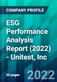 ESG Performance Analysis Report (2022) - Unitest, Inc.- Product Image