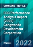 ESG Performance Analysis Report (2022) - Gangwondo Development Corporation- Product Image