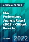 ESG Performance Analysis Report (2022) - Citibank Korea Inc.- Product Image