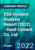 ESG Incident Analysis Report (2022) - Hanil Cement Co. Ltd.- Product Image