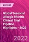 Global Seasonal Allergic Rhinitis Clinical Trial Pipeline Highlights - 2022 - Product Thumbnail Image