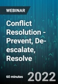 Conflict Resolution - Prevent, De-escalate, Resolve - Webinar (Recorded)- Product Image