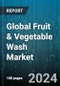 Global Fruit & Vegetable Wash Market by Product Type (Liquid & Sprays, Water Dissolvable & Powders, Wipes), Category (Plain, Scented), Distribution Channel, End-Use - Forecast 2024-2030 - Product Image