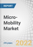 Micro-Mobility Market by Type (Bicycle, E-bike, E-kick Scooter), Propulsion (Pedal Assist & Electric), Ownership (B2B, B2C), Sharing (Docked, Dock-less), Data (Navigation, Payment), Travel Range, Speed and Region - Forecast to 2027- Product Image