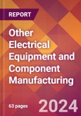 Other Electrical Equipment and Component Manufacturing - 2024 U.S. Market Research Report with Updated Recession Risk Forecasts- Product Image