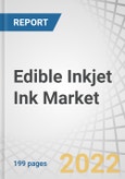 Edible Inkjet Ink Market by Type (Edible Ink Cartridges, Bottled Edible Ink), Material (Natural, Synthetic), Color (Cyan, Magenta, Yellow, Black), Application (Bakery, Tablets & Capsules), End-use and Region - Forecast 2027- Product Image