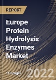 Europe Protein Hydrolysis Enzymes Market Size, Share & Industry Trends Analysis Report By Source, By Application (Detergents, Pharmaceuticals, Food, Textiles & Leather), By Product(Microbial Product, Plant Product, and Animal Product) By Country and Growth Forecast, 2022 - 2028- Product Image