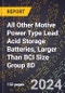 2024 Global Forecast for All Other Motive Power Type Lead Acid Storage Batteries, Larger Than BCI Size Group 8D (2025-2030 Outlook)-Manufacturing & Markets Report - Product Image