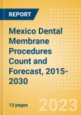 Mexico Dental Membrane Procedures Count and Forecast, 2015-2030- Product Image