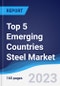 Top 5 Emerging Countries Steel Market Summary, Competitive Analysis and Forecast, 2017-2026 - Product Thumbnail Image