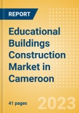 Educational Buildings Construction Market in Cameroon - Market Size and Forecasts to 2026 (including New Construction, Repair and Maintenance, Refurbishment and Demolition and Materials, Equipment and Services costs)- Product Image