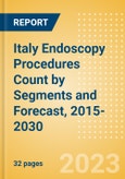 Italy Endoscopy Procedures Count by Segments (Capsule Endoscopy Procedures, Disposable Endoscopic Procedures and Endoscopic Hemostasis Procedures) and Forecast, 2015-2030- Product Image