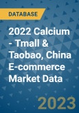 2022 Calcium - Tmall & Taobao, China E-commerce Market Data- Product Image