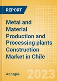 Metal and Material Production and Processing plants Construction Market in Chile - Market Size and Forecasts to 2026 (including New Construction, Repair and Maintenance, Refurbishment and Demolition and Materials, Equipment and Services costs)- Product Image