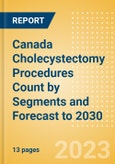 Canada Cholecystectomy Procedures Count by Segments (Robotic Cholecystectomy Procedures and Non-Robotic Cholecystectomy Procedures) and Forecast to 2030- Product Image