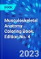 Musculoskeletal Anatomy Coloring Book. Edition No. 4 - Product Image